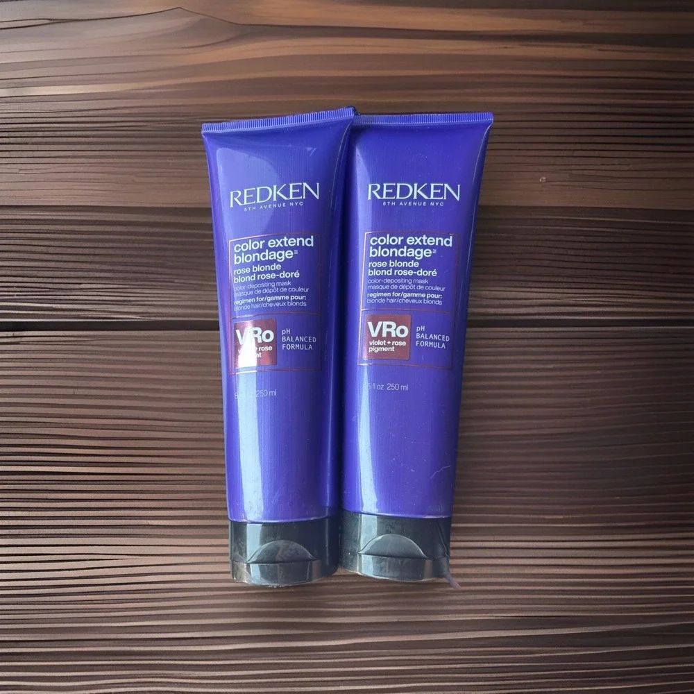 Redken Color Extend Blondage Color Depositing Mask Rose Blonde VRo Lot Of 2 New